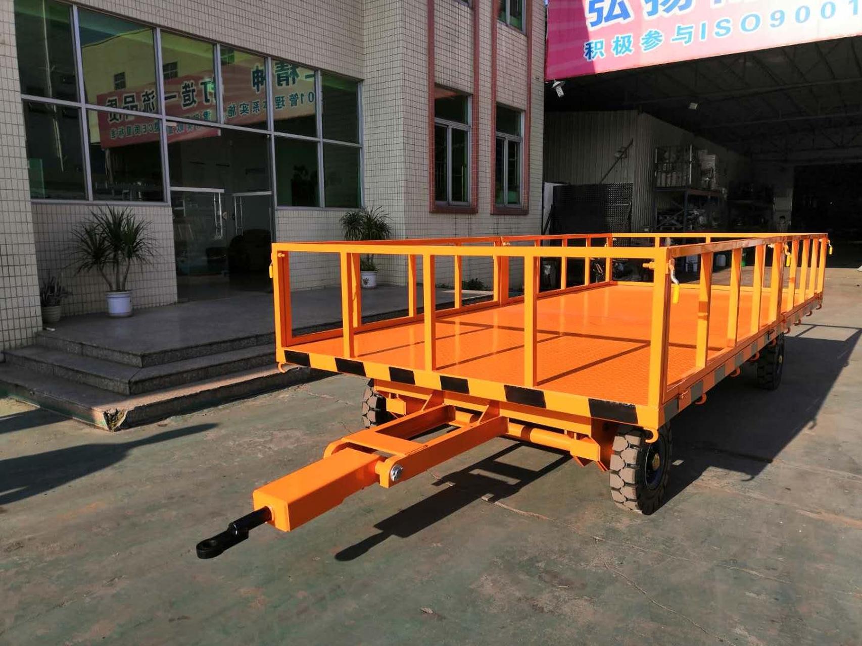5噸護(hù)欄型平板拖車、工業(yè)全掛車案例